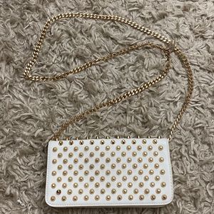 White Gold Studded bag
